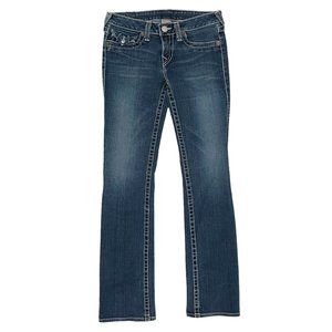 True Religion Billy Straight Leg Flap Pocket Jeans Size 29 (Actual 28) Inseam 31